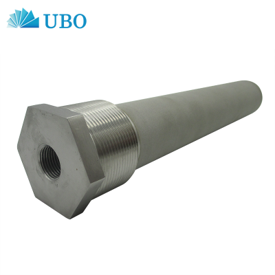 Stainless Steel Sintered Hex Nipple Sparger Filter Strainer Element for Air Filtration