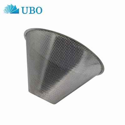 Stainless Steel Perforated Temporary Cone Strainer/Cone Filter screen Mesh